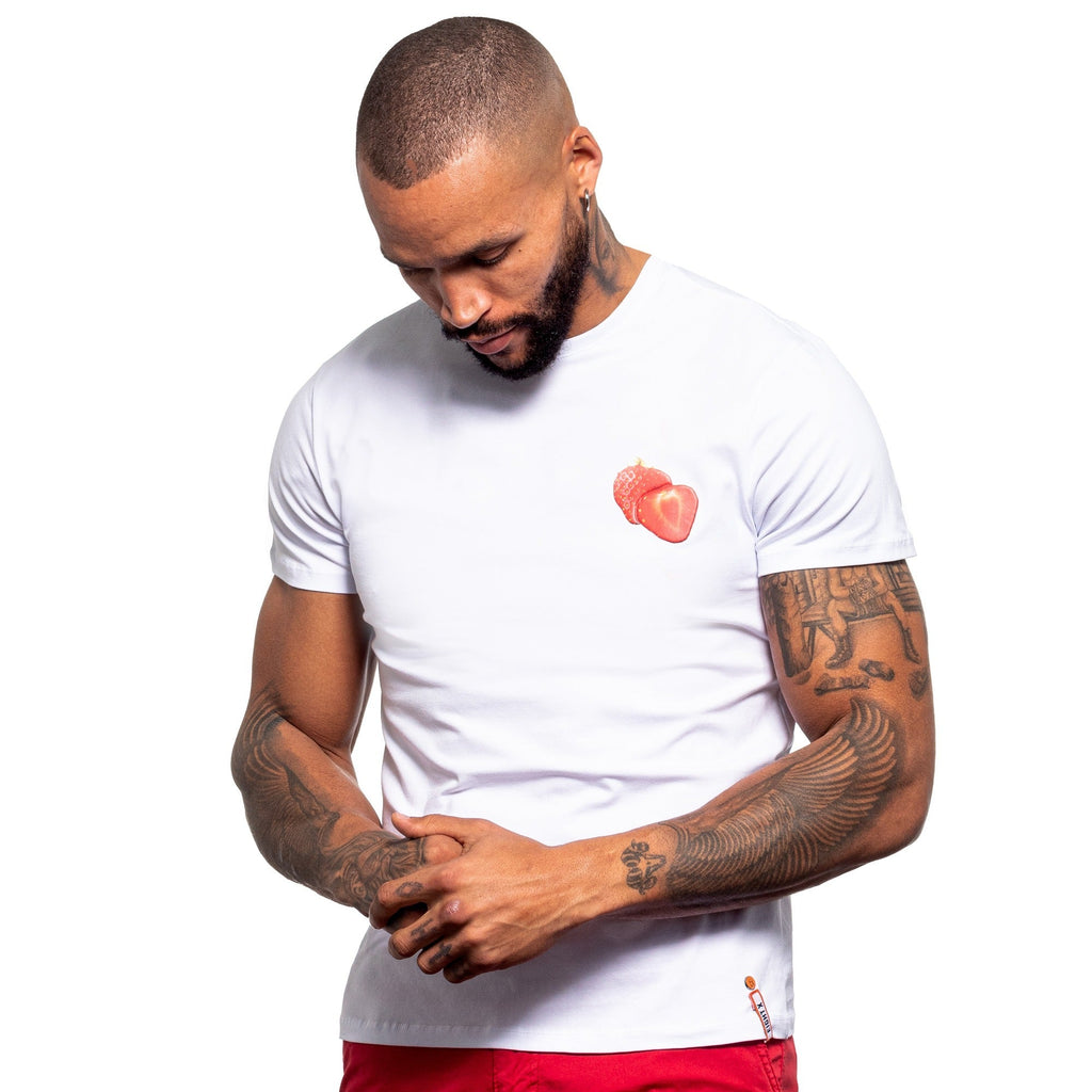 Strawberries Graphic T-Shirt - White  Eight-X