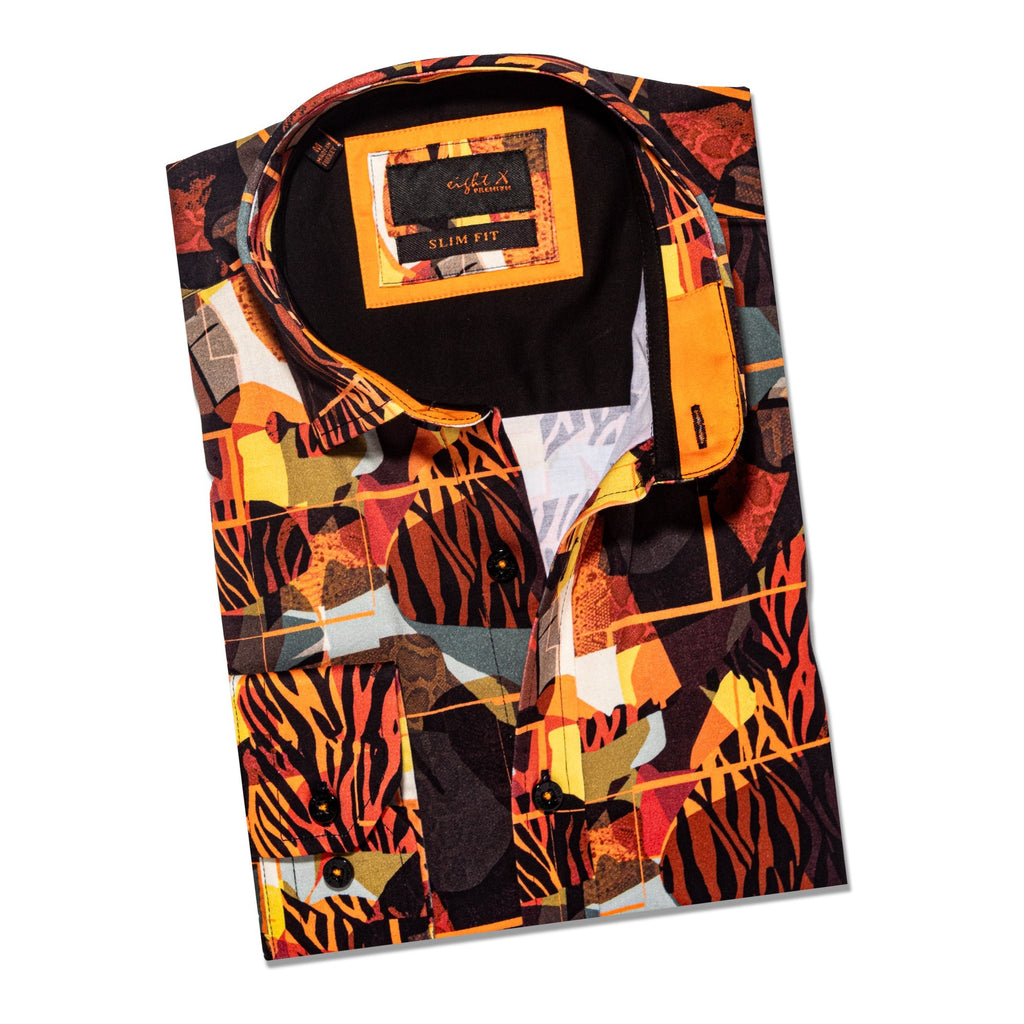 Wild Button Down Shirt Button Down Shirts Eight-X MULTI S 