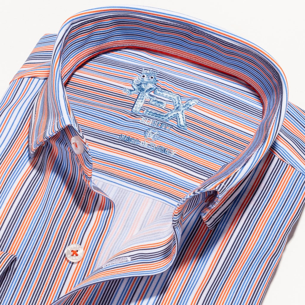 The Knickerbocker FROG Striped Button Down Shirt  Eight-X   