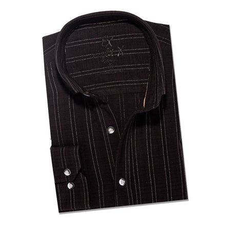 Royal Stitch Jacquard Button Down Shirt - Black Button Down Shirts Eight-X BLACK S 
