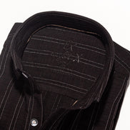 Royal Stitch Jacquard Button Down Shirt - Black Button Down Shirts Eight-X   