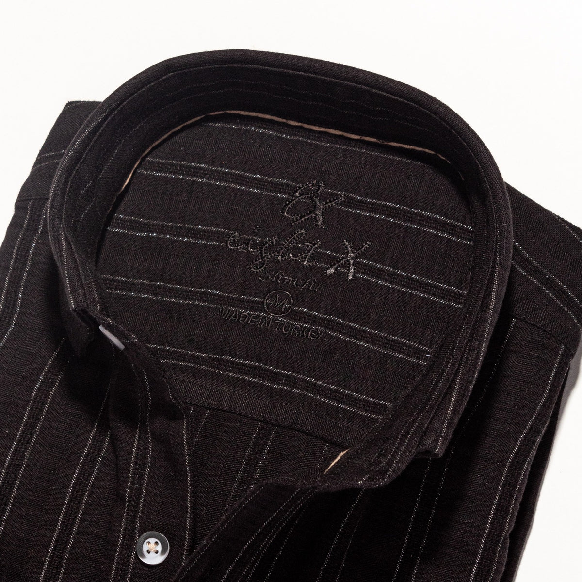 Royal Stitch Jacquard Button Down Shirt - Black Button Down Shirts Eight-X   
