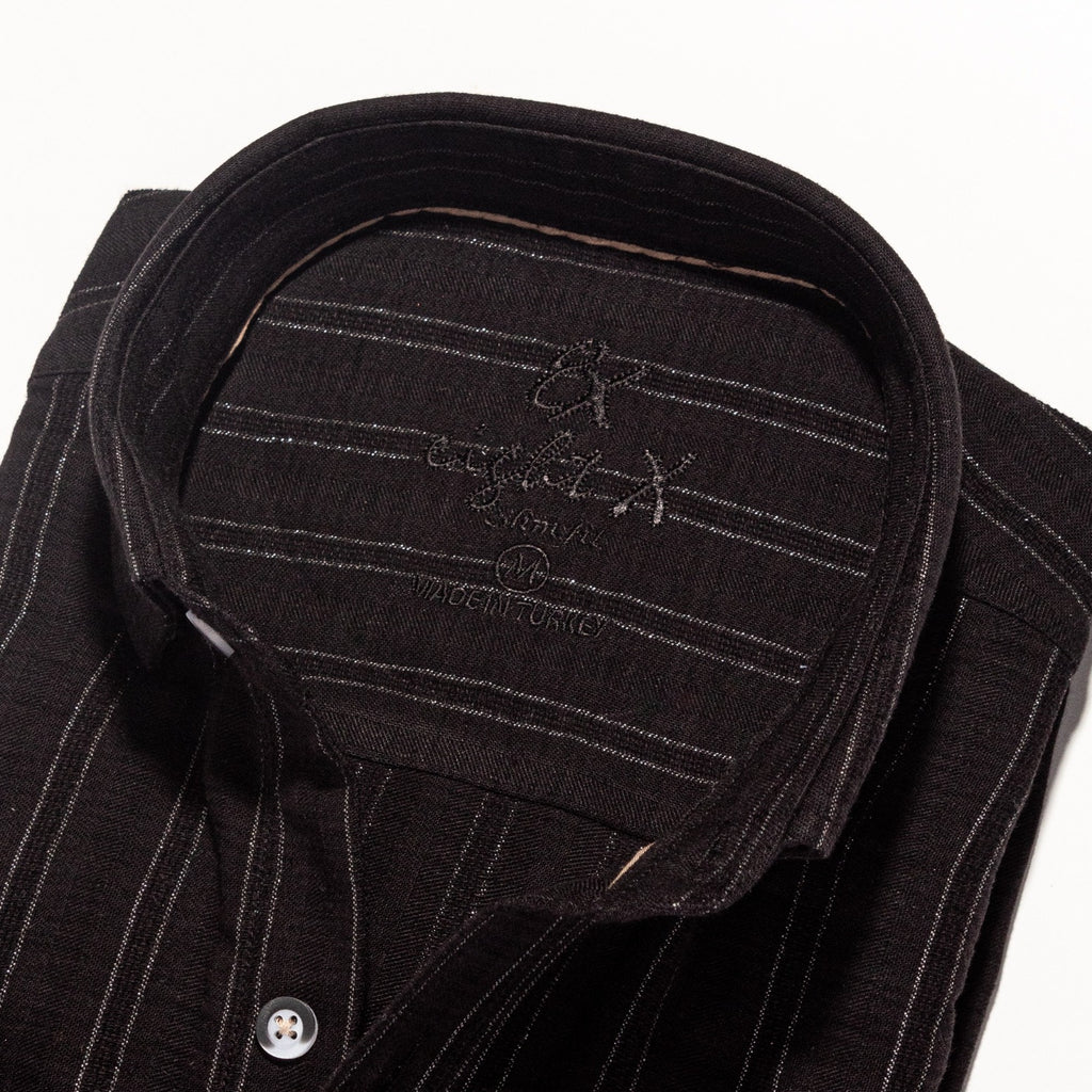 Royal Stitch Jacquard Button Down Shirt - Black Button Down Shirts Eight-X   