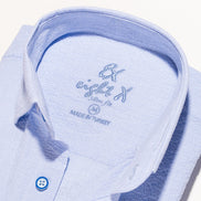 Seersucker Button Down Shirt - Blue Button Down Shirts Eight-X   