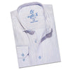 Hot Streak Jacquard Button Down Shirt - Blue Button Down Shirts Eight-X BLUE S 