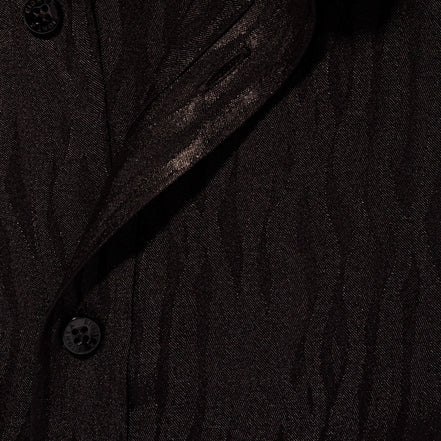 Hot Streak Jacquard Button Down Shirt - Black Button Down Shirts Eight-X   