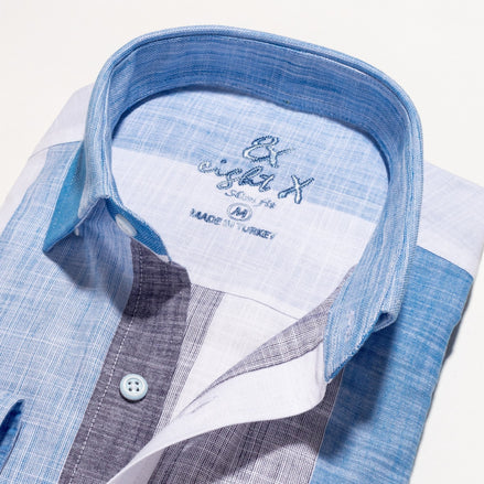Thick Stripes Button Down Shirt  Eight-X   