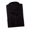 Solid Cotton Slim Fit Button Down Shirt - Black Button Down Shirts Eight-X BLACK S 