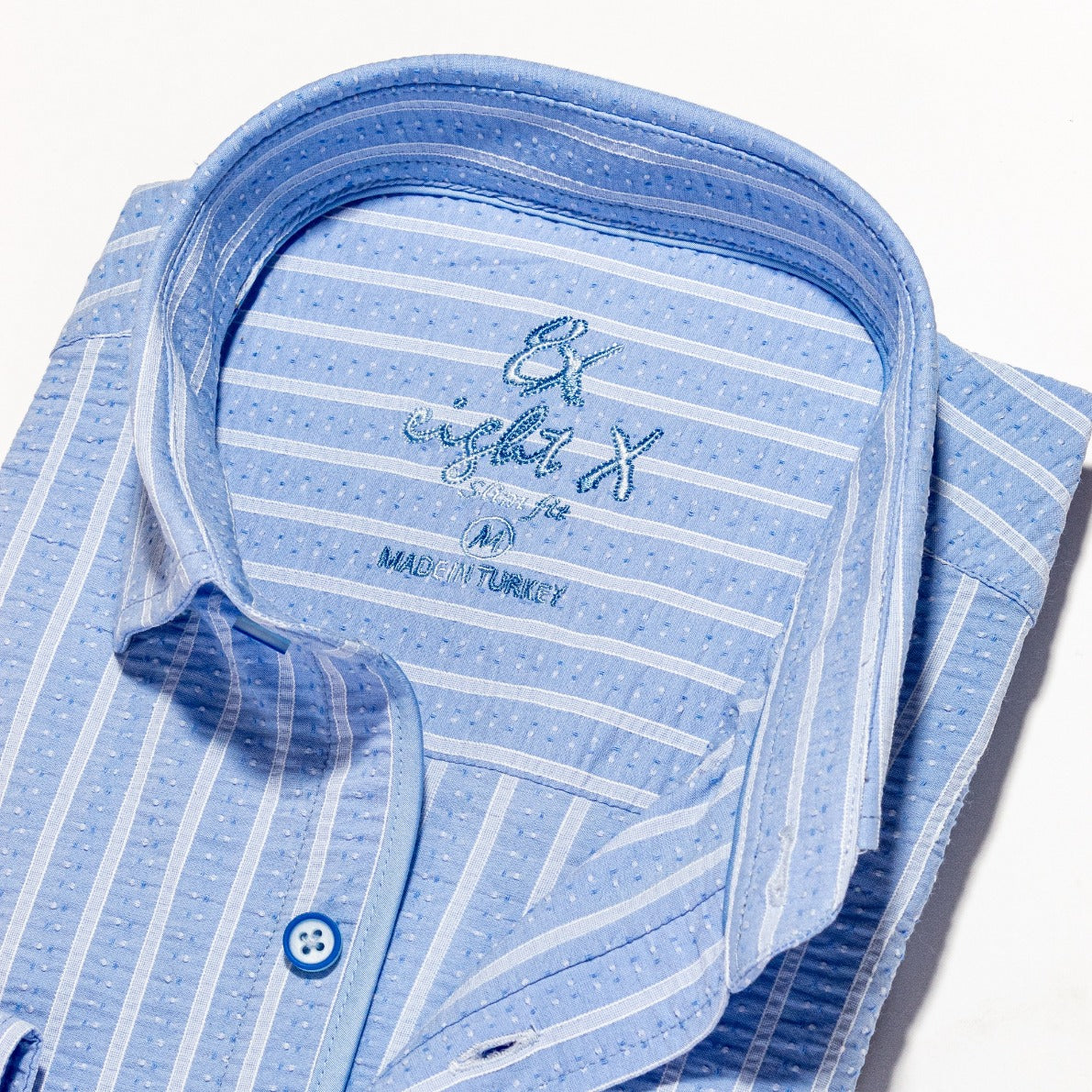 Regatta Seersucker Striped Button Down Shirt Button Down Shirts Eight-X   