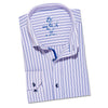 Extra Striped Seersucker Button Down Shirt Button Down Shirts Eight-X BLUE S 