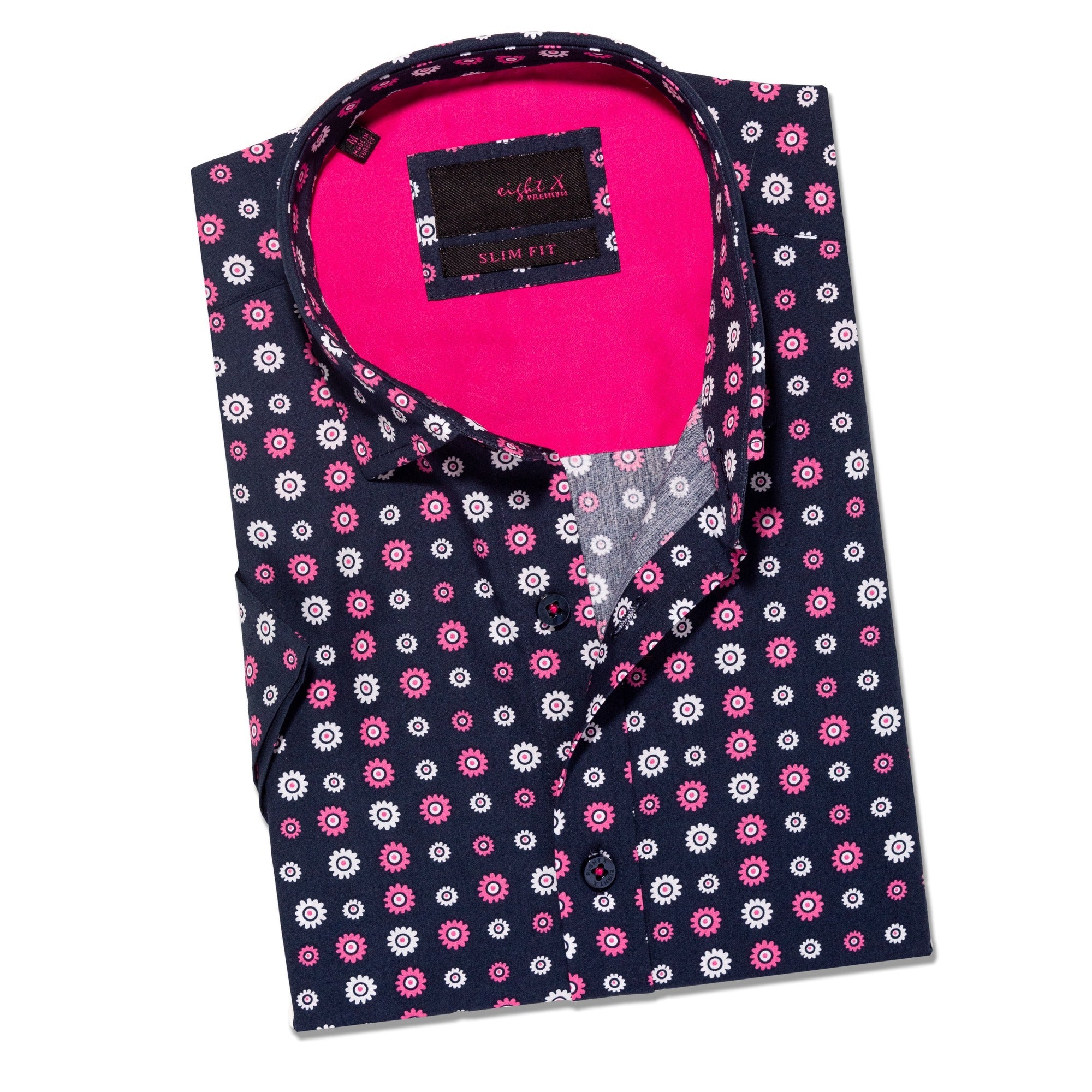 Flower Power Short Sleeve Button Down Shirt Button Down Shirts Eight-X