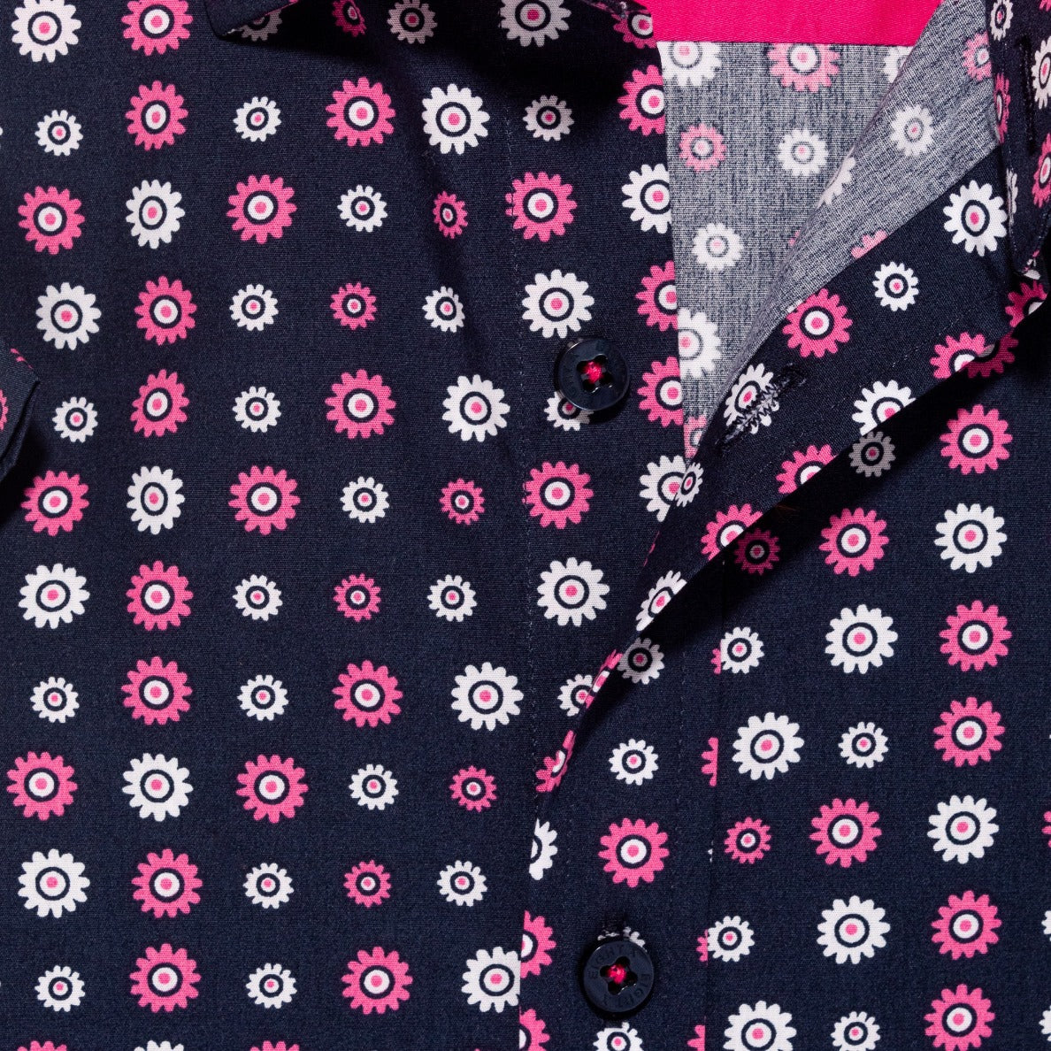 Flower Power Short Sleeve Button Down Shirt Button Down Shirts Eight-X