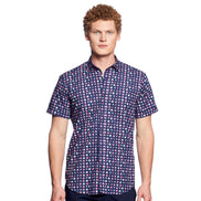 Flower Power Short Sleeve Button Down Shirt Button Down Shirts Eight-X NAVY S