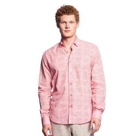 Red Trinitite Button Down Shirt Button Down Shirts Eight-X RED S