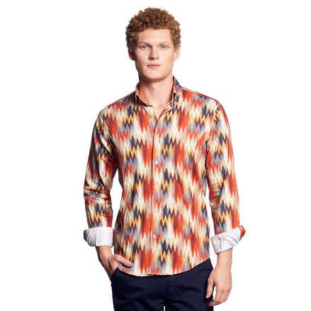 Wig Wag Button Down Shirt Button Down Shirts Eight-X MULTI S