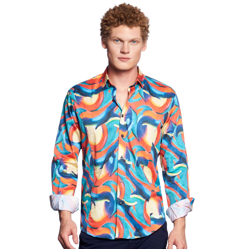 The Orca Button Down Shirt  Eight-X MULTI S 