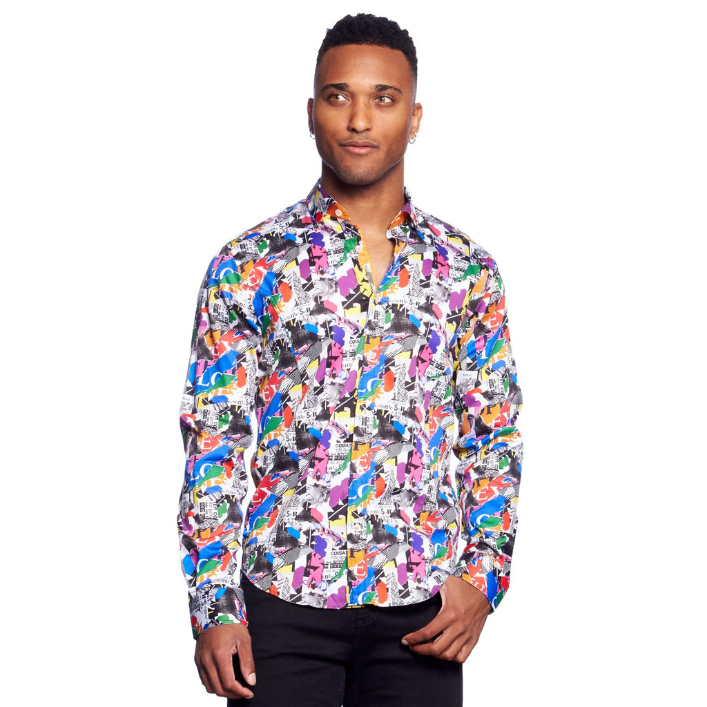 Amalgamation PM Edition Button Down Shirt Long Sleeve Button Down Eight-X MULTI S 