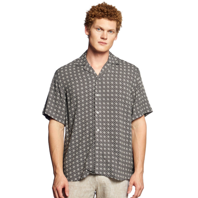 Vision Relaxed Fit Short Sleeve Button Down Shirt  Eight-X MULTI S 