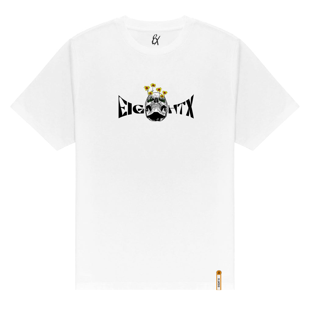 Life + Death Graphic T-Shirt - White Graphic T-Shirts Eight-X WHITE S 