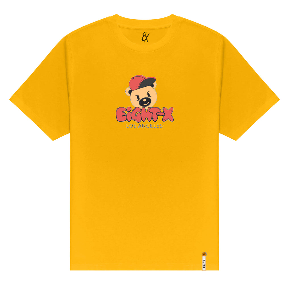 Old-School Graphic T-Shirt - Mustard Graphic T-Shirts Eight-X YELLOW S 