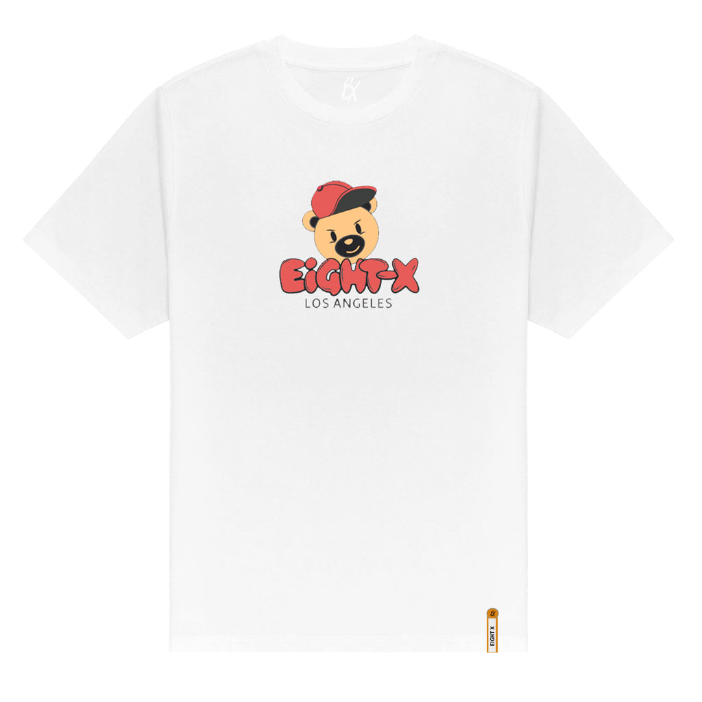Old-School Graphic T-Shirt - White Graphic T-Shirts Eight-X WHITE S 