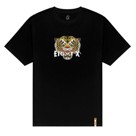 Feline Graphic T-Shirt - Black Graphic T-Shirts Eight-X BLACK S