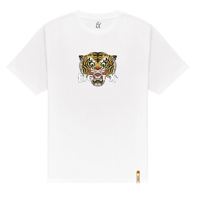 Feline Graphic T-Shirt - White Graphic T-Shirts Eight-X WHITE S