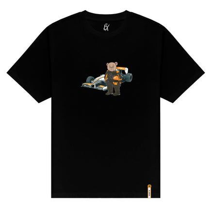 Bear Turismo Graphic T-Shirt - Black Graphic T-Shirts Eight-X BLACK S
