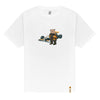 Bear Turismo Graphic T-Shirt - White Graphic T-Shirts Eight-X WHITE S