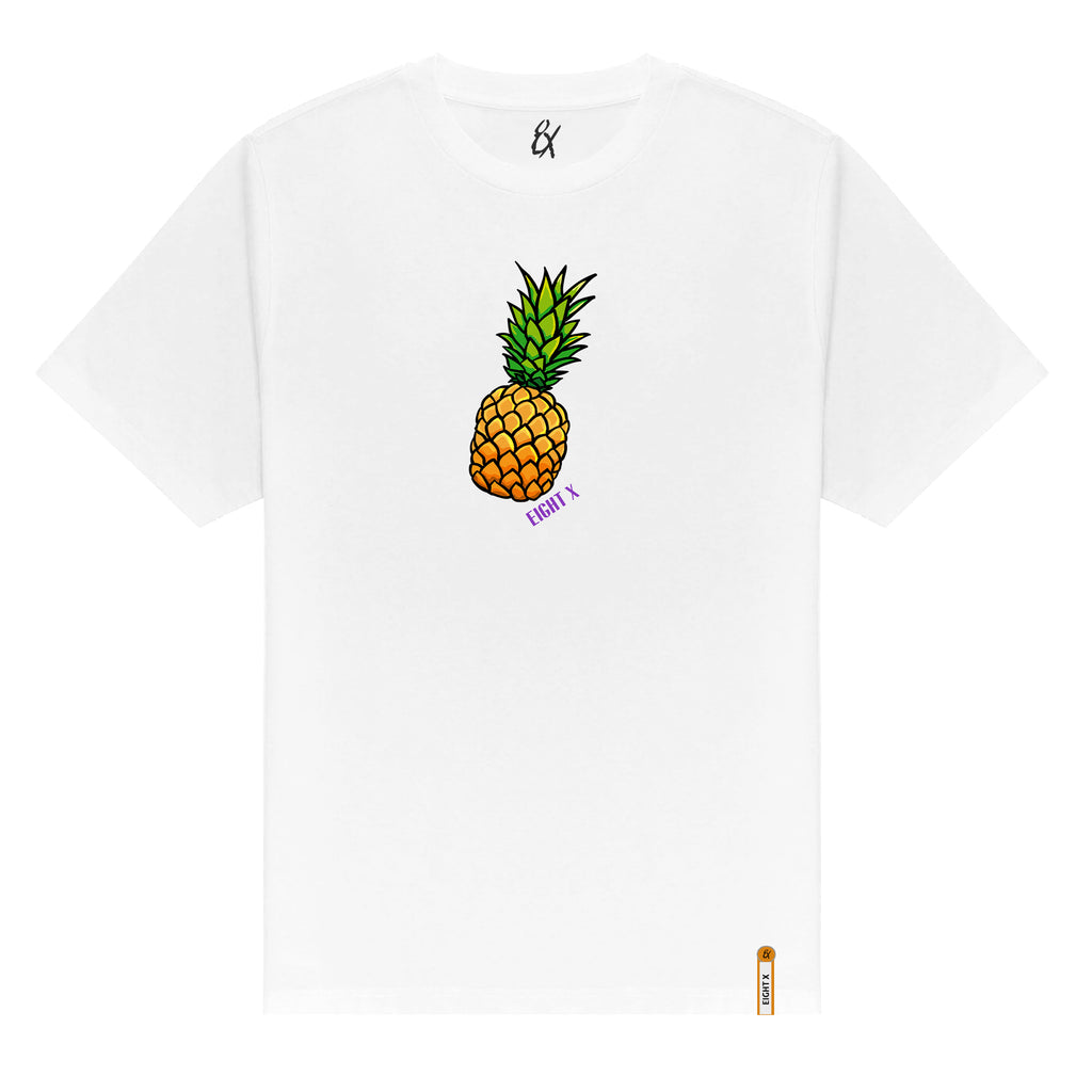 Piña Graphic T-Shirt - White Graphic T-Shirts Eight-X WHITE S 