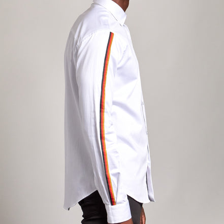 Royal Flush PM Limited Edition Button Down Shirt - White  Eight-X   