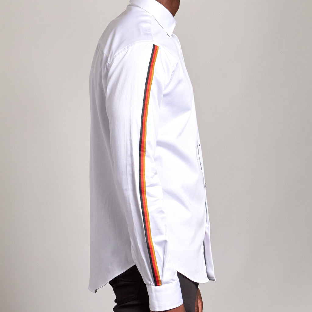 Royal Flush PM Limited Edition Button Down Shirt - White  Eight-X   