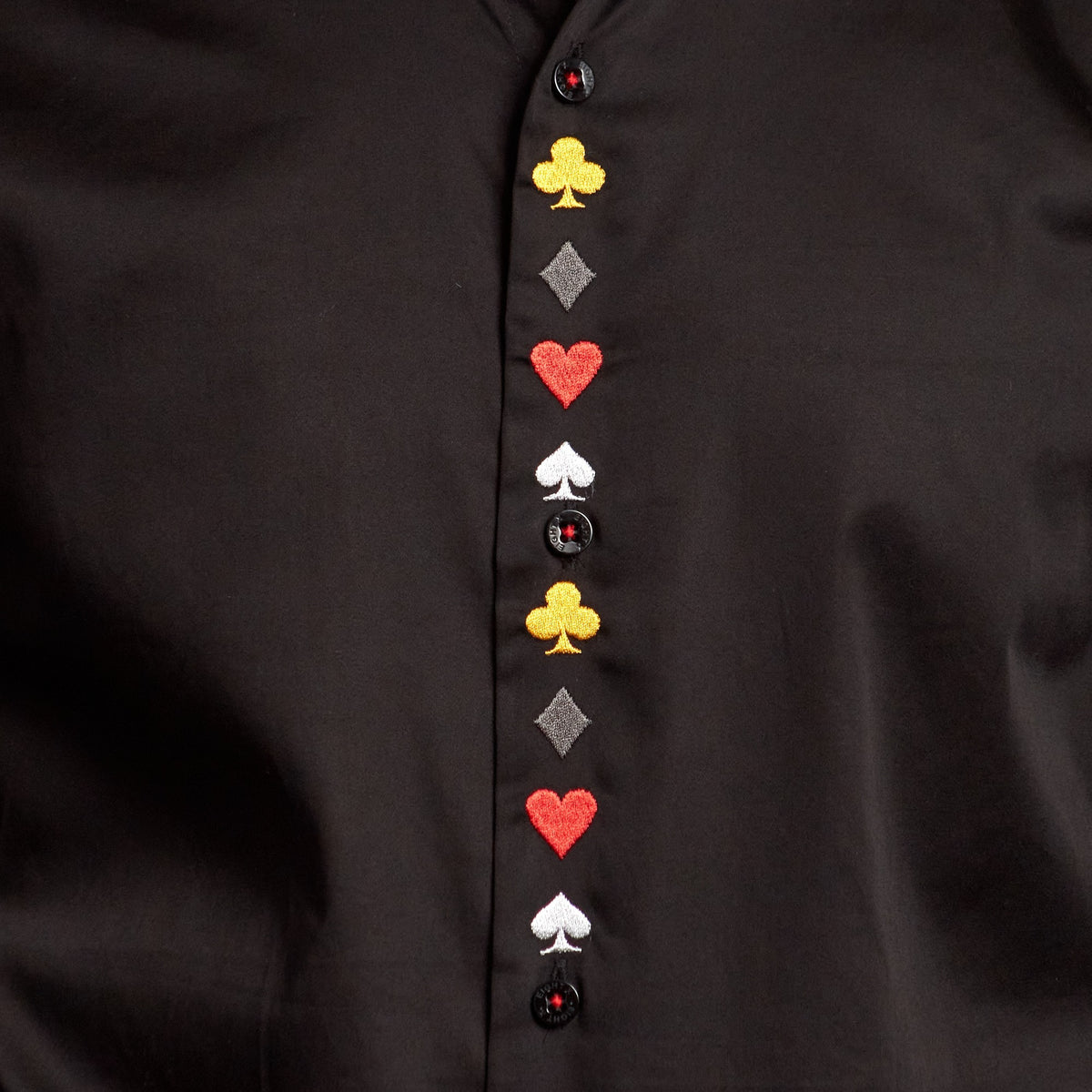 Royal Flush PM Limited Edition Button Down Shirt - Black  Eight-X   