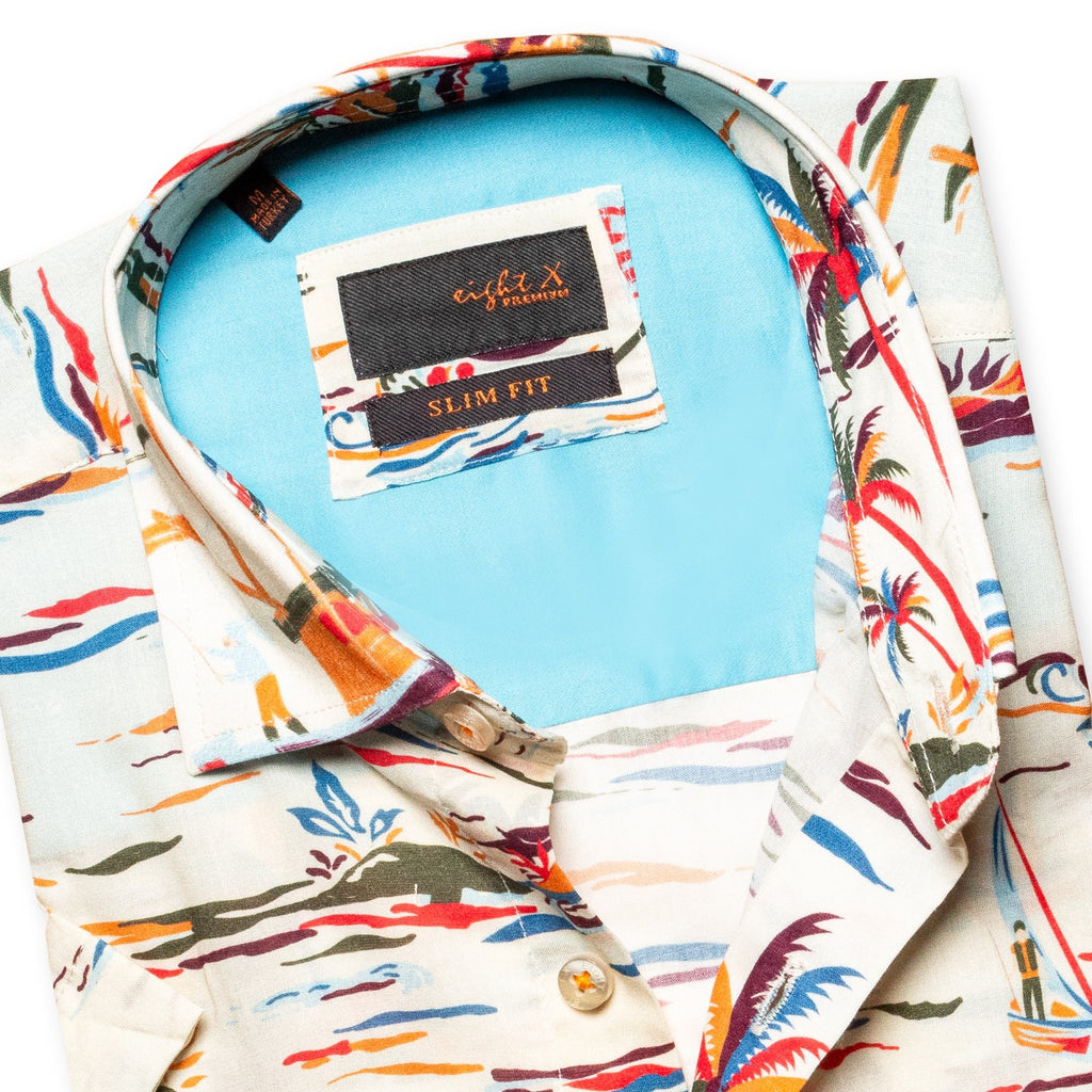 Tropicalia Short Sleeve Button Down Shirt Short Sleeve Button Down Eight-X   