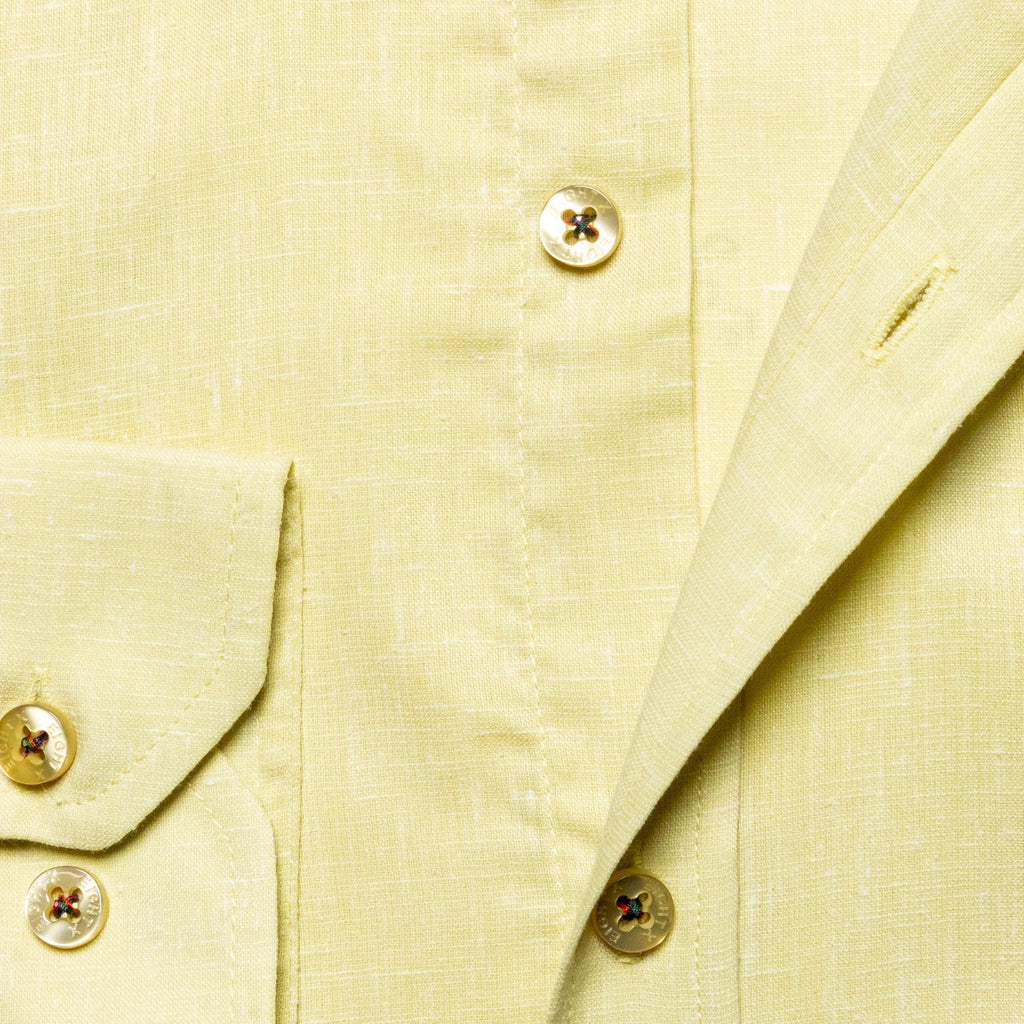 Bottle Shop Button Down Shirt - Yellow Long Sleeve Button Down Eight-X   