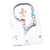 Solid Cotton Stretch Button Down Shirt w/ Global Trim Button Down Shirts Eight-X   