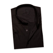 Bar Snack Stretch Short Sleeve Button Down Shirt - Black Short Sleeve Button Down Eight-X   