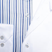 Quarter Striped Cotton Button Down Shirt  Eight-X   
