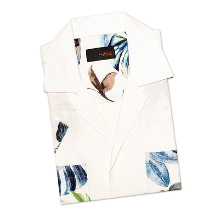 Paraíso Relaxed Fit Viscose Short Sleeve Shirt + Shorts Matching Set  Eight-X   