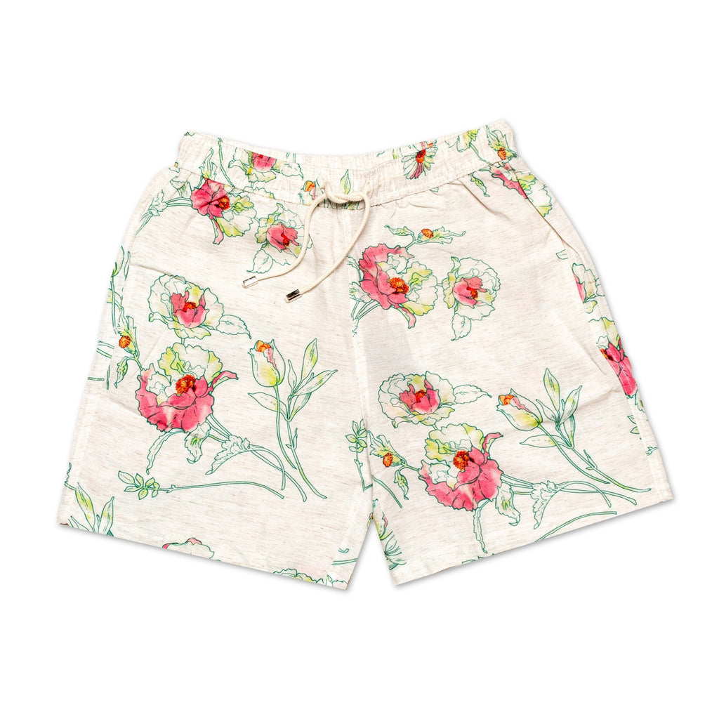 Pretty Petals Relaxed Fit Viscose Short Sleeve Shirt + Shorts Matching Set Sets Eight-X   