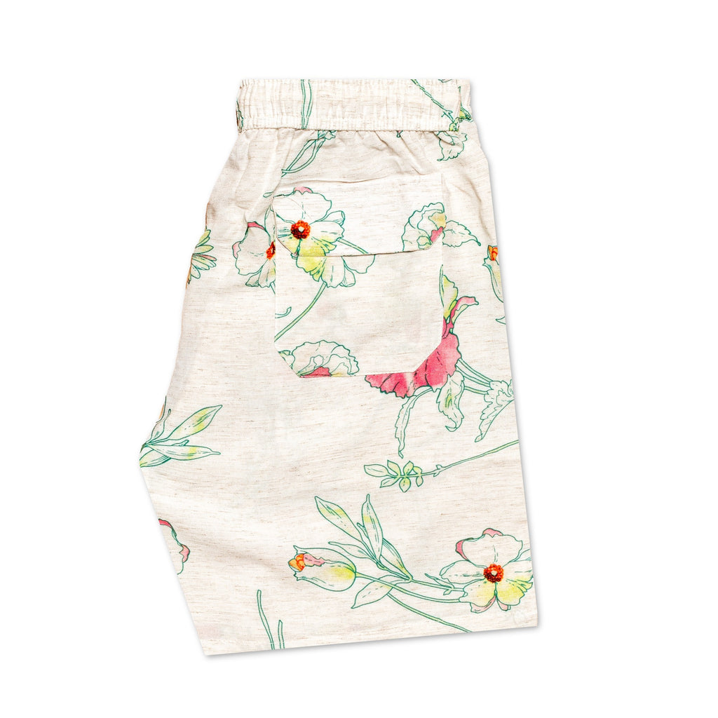 Pretty Petals Relaxed Fit Viscose Short Sleeve Shirt + Shorts Matching Set  Eight-X   