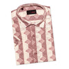 Rhombus + Stripe Crochet Short Sleeve Shirt - Clay Short Sleeve Shirts Eight-X   