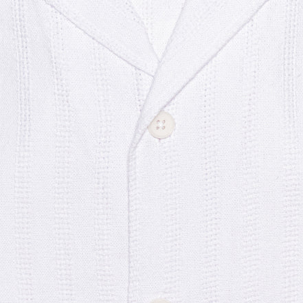 Summer Breeze Relaxed Fit Short Sleeve Shirt - White  Eight-X   