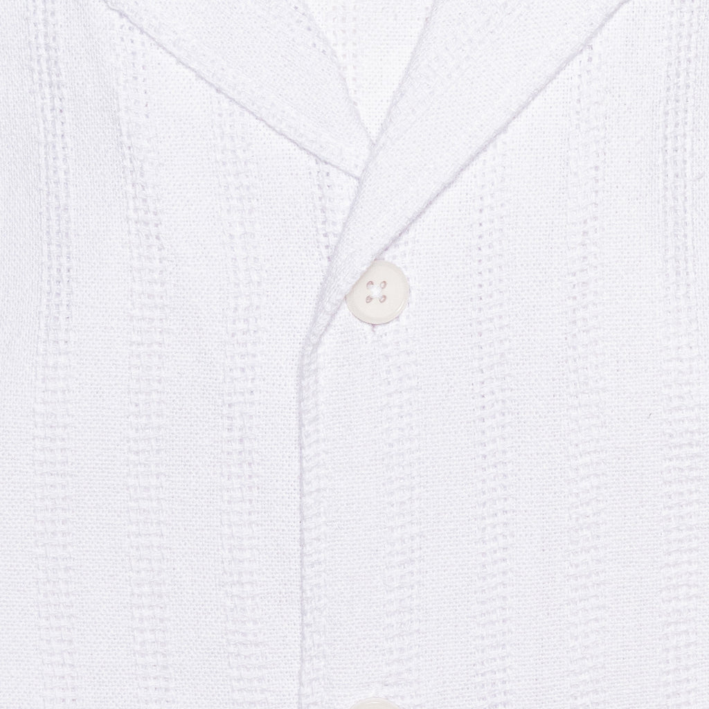 Summer Breeze Relaxed Fit Short Sleeve Shirt - White  Eight-X   