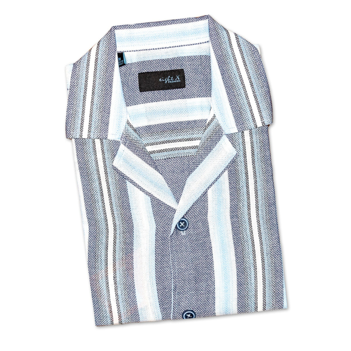 The Villa Relaxed Fit Short Sleeve Shirt -  Cloudy Sky  Eight-X   