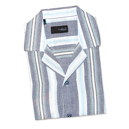 The Villa Relaxed Fit Short Sleeve Shirt -  Cloudy Sky  Eight-X   