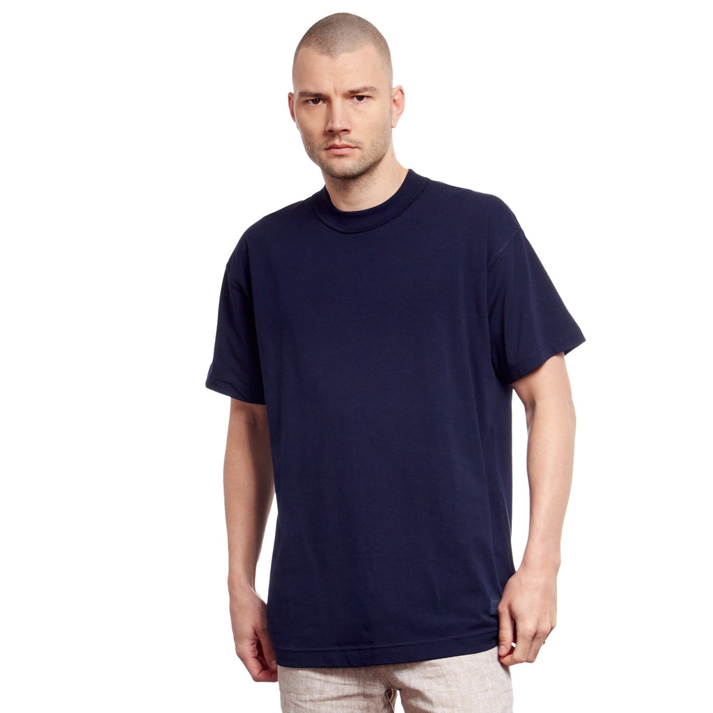 Oversized Crew Neck T-Shirt - Navy  Eight-X NAVY S 