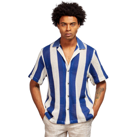 Do Not Disturb Relaxed Fit Short Sleeve Shirt - Ocean Short Sleeve Shirts Eight-X NAVY S 