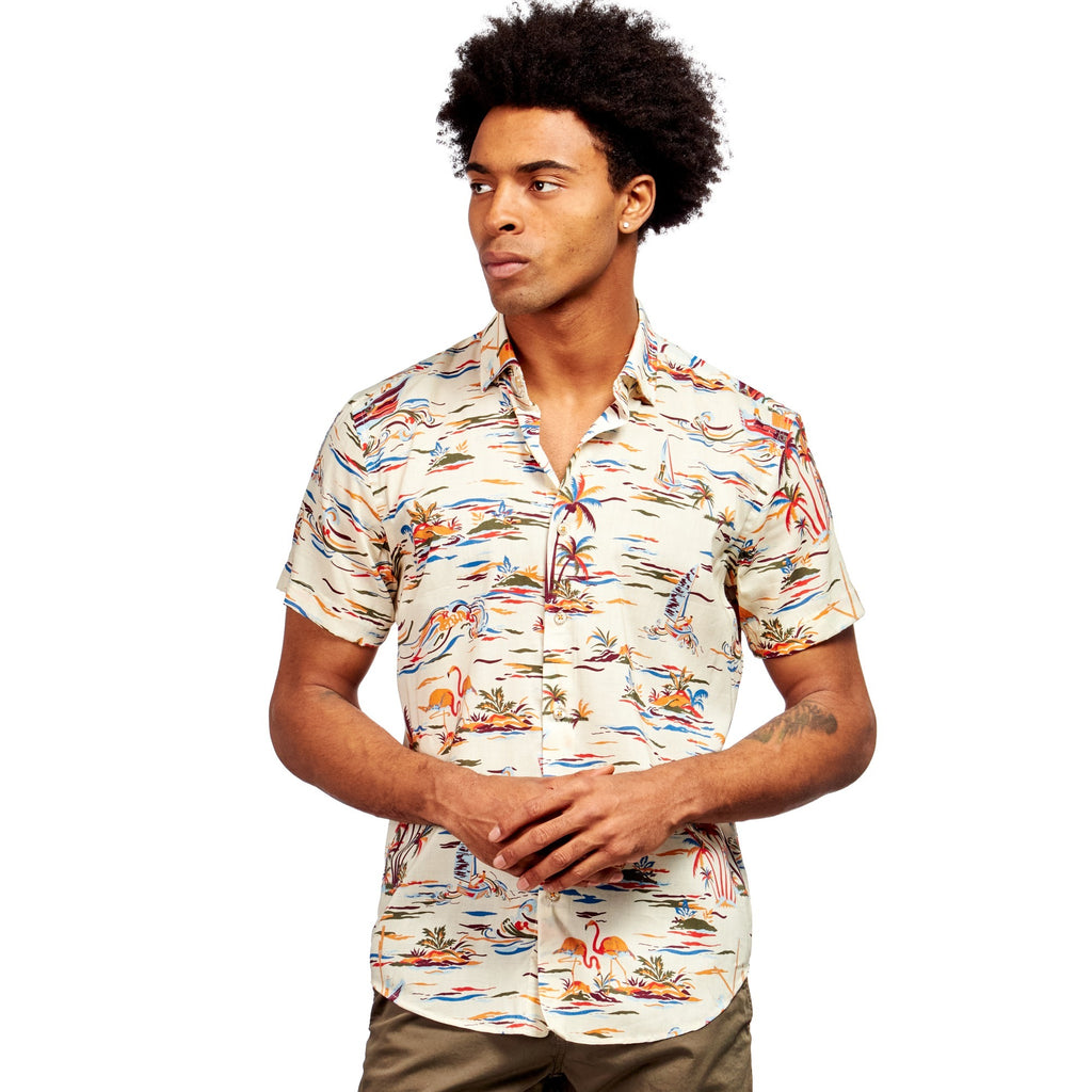 Tropicalia Short Sleeve Button Down Shirt Short Sleeve Button Down Eight-X MULTI S 