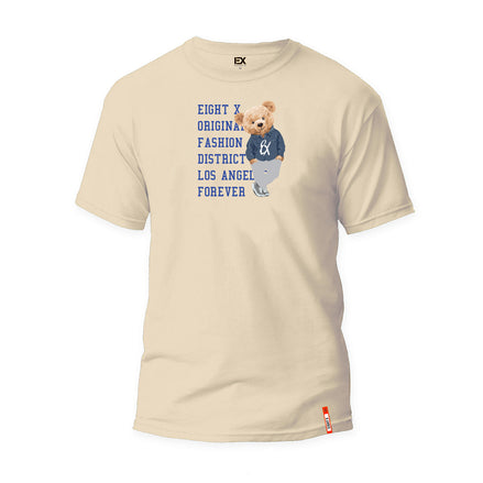 Bear Origins 3D Graphic T-Shirt - Beige  Eight-X   